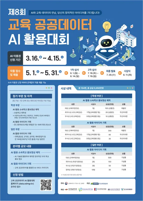 광시교육청, 교육 공공데이터 활용 AI 경진대회 개최