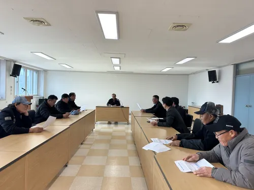 강진 옴천면, 민관 협력 제설단 가동…겨울철 교통안전 비상