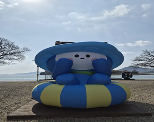 여수시, ‘다섬이’ 조형물 인증 시 한정판 키링 증정
